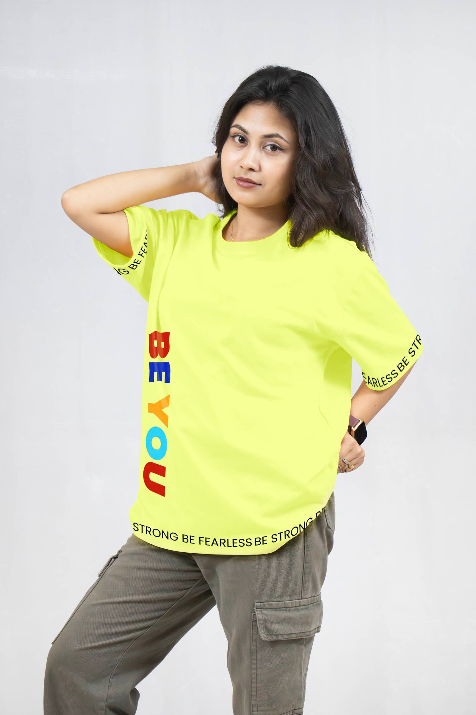 Be You Printed Drop Shoulder T-Shirt