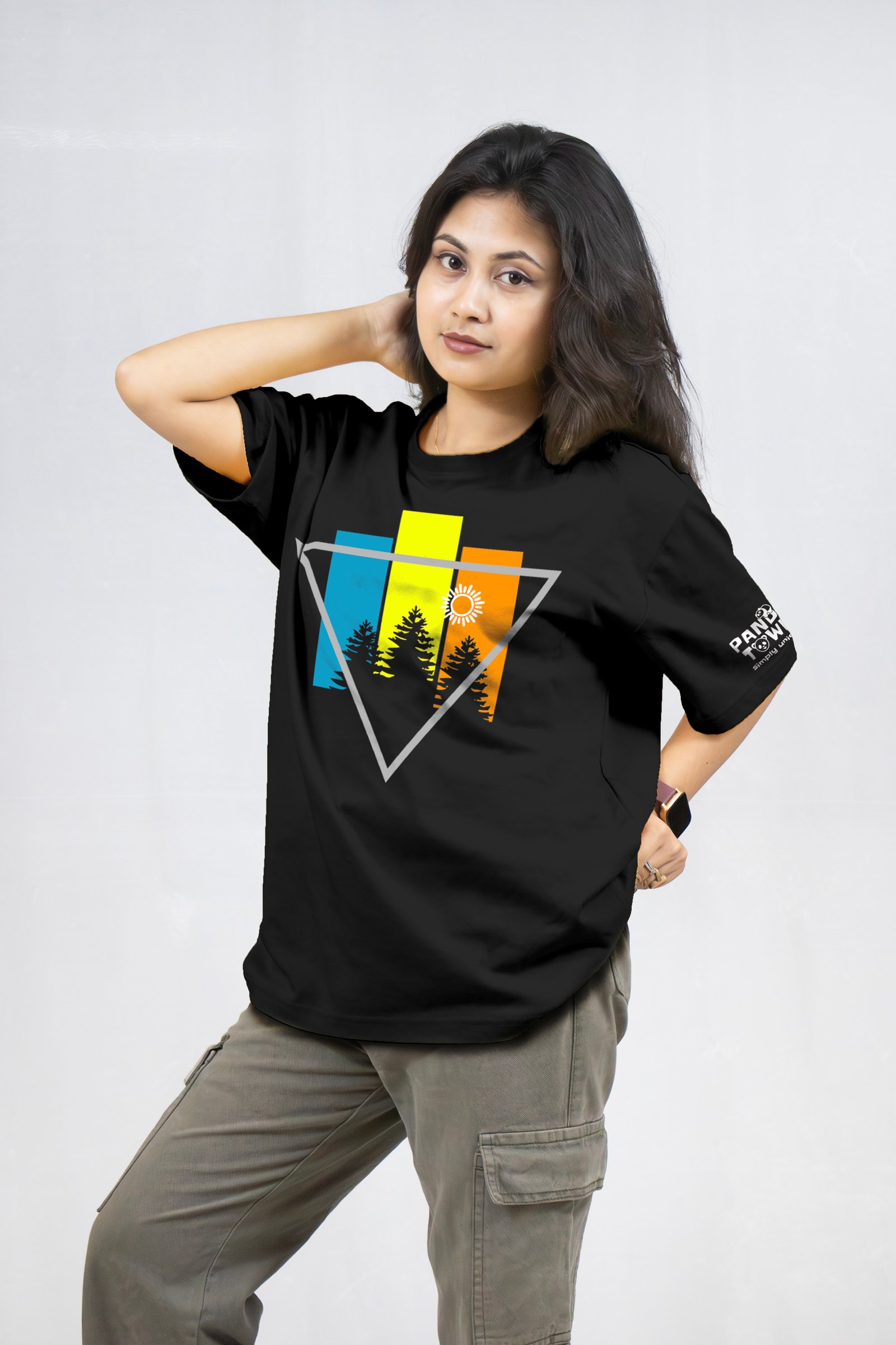 Forest Adventure Reflector Printed Drop Shoulder T-Shirt