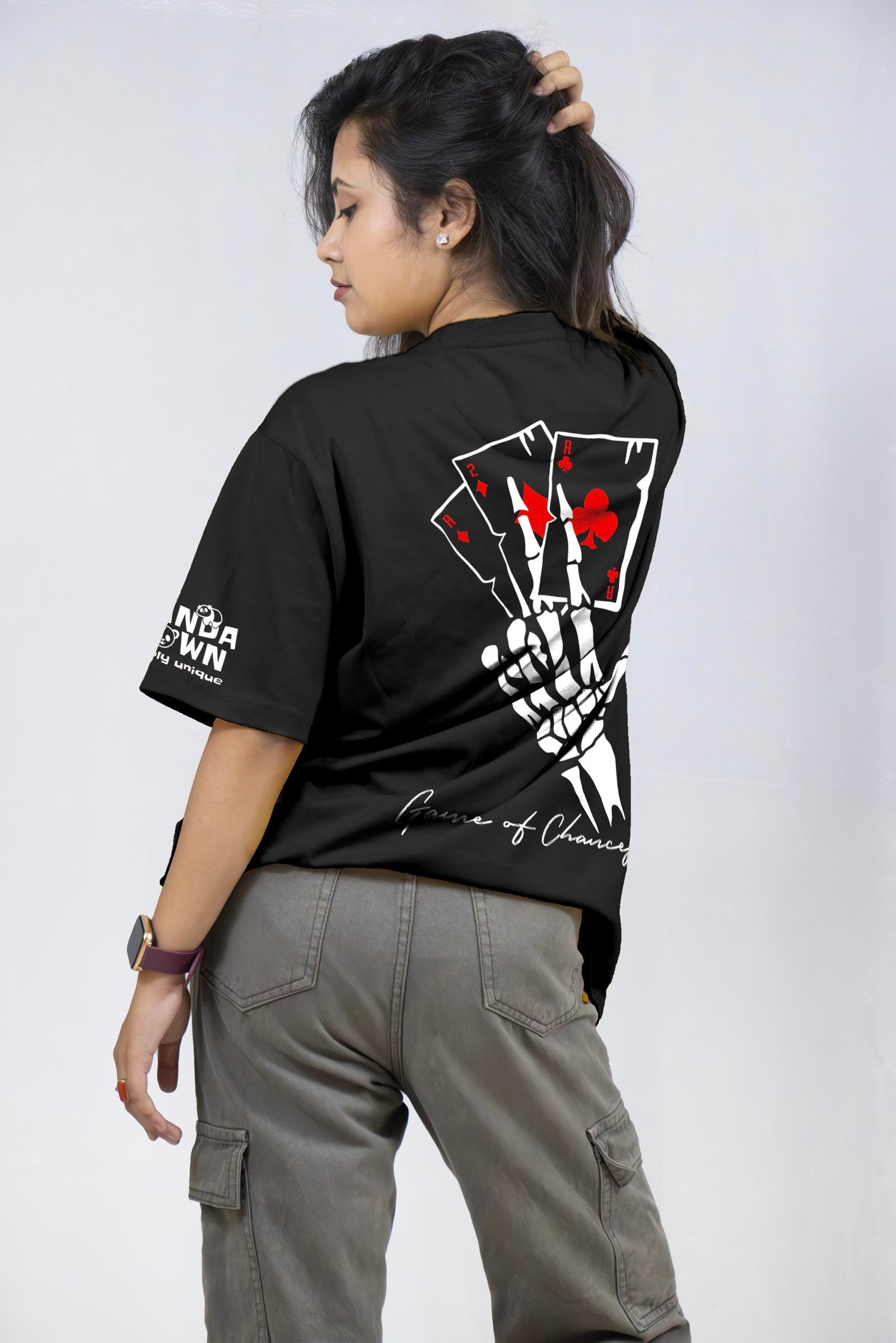 Take Your Chance Back Printed Drop Shoulder T-Shirt