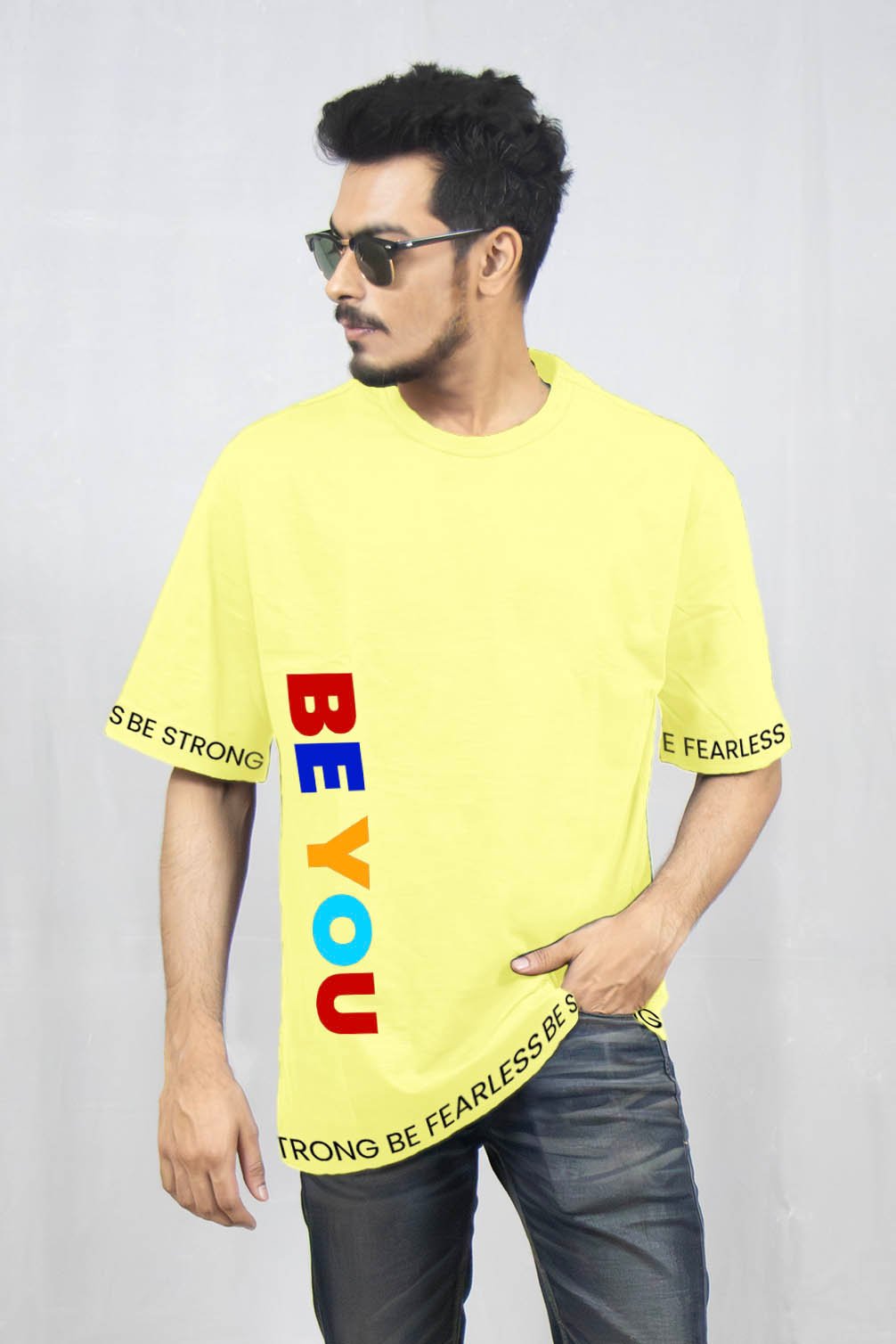 Be You Printed Drop Shoulder T-Shirt