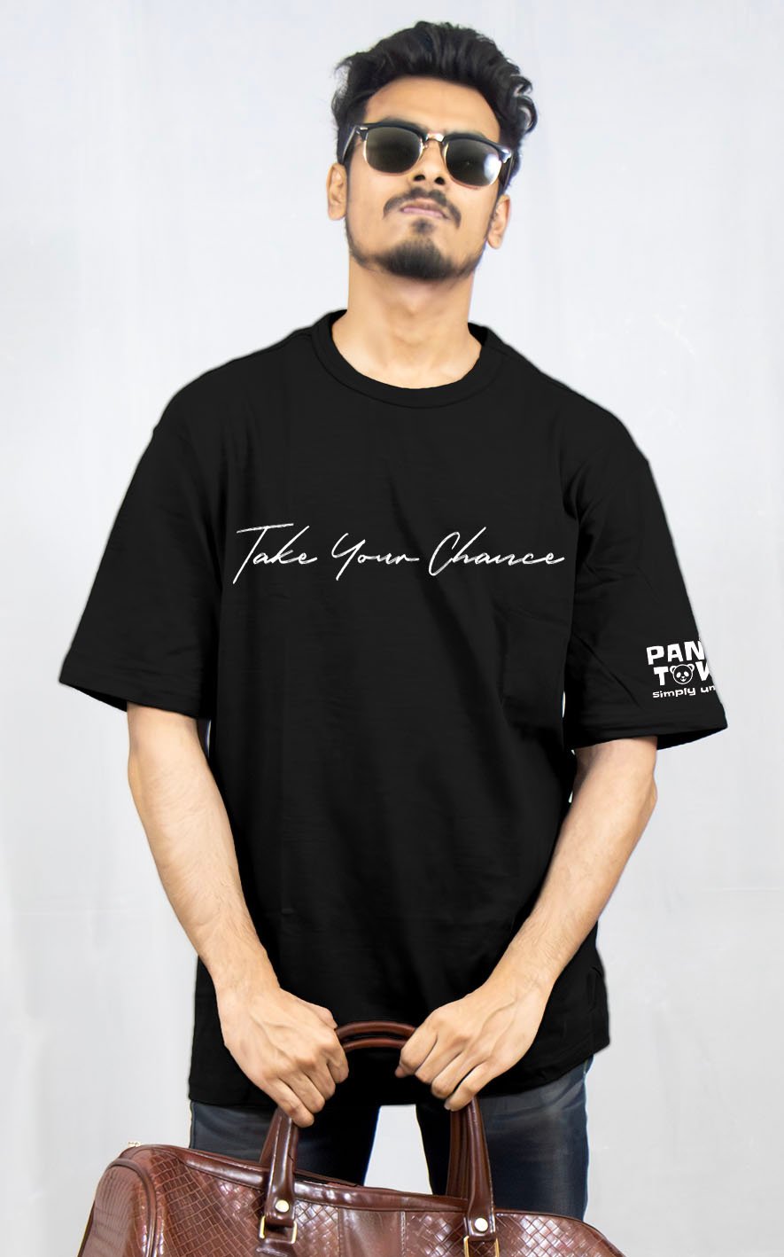 Take Your Chance Back Printed Drop Shoulder T-Shirt